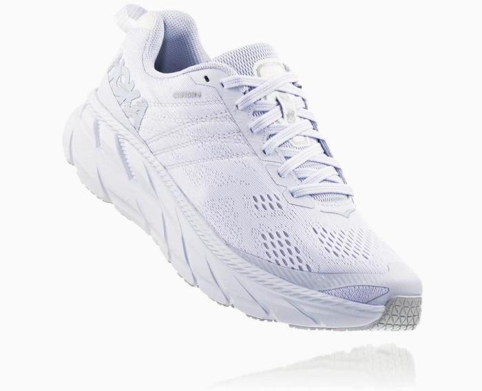 Hoka Gåsko Outlet - HOKA ONE ONE Clifton 6 Herre Hvite [NO-60XHJB]